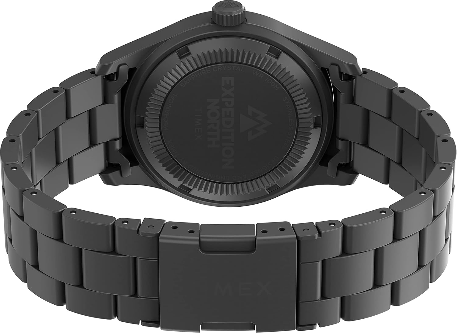 image:imageTimex Mens Expedition North Field Post Mechanical 38mm Watch Black Dial Stainless Steel Case with Black Stainless Steel Bracelet