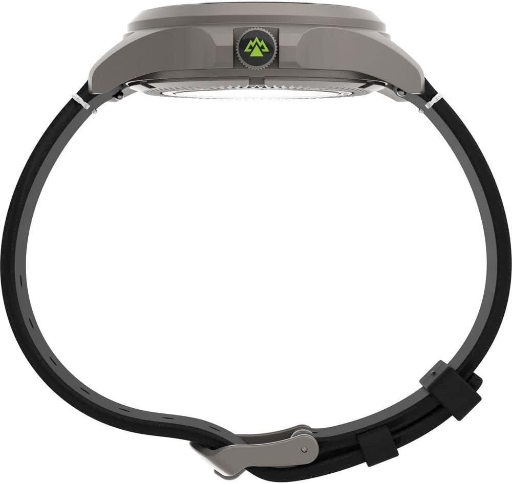image:imageTimex Mens Expedition North Titanium Automatic 41mm Watch Black Strap Black Dial Titanium Case