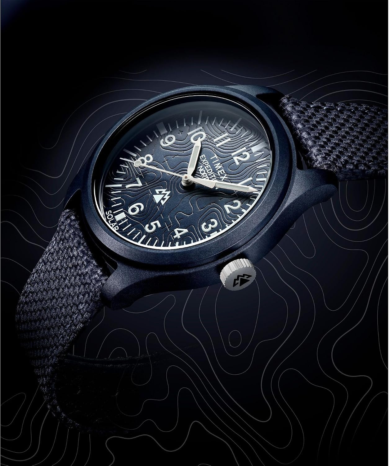 image:imageTimex Mens Expedition North Traprock 43mm Watch Dial Black CaseBlueBlueBluesolar