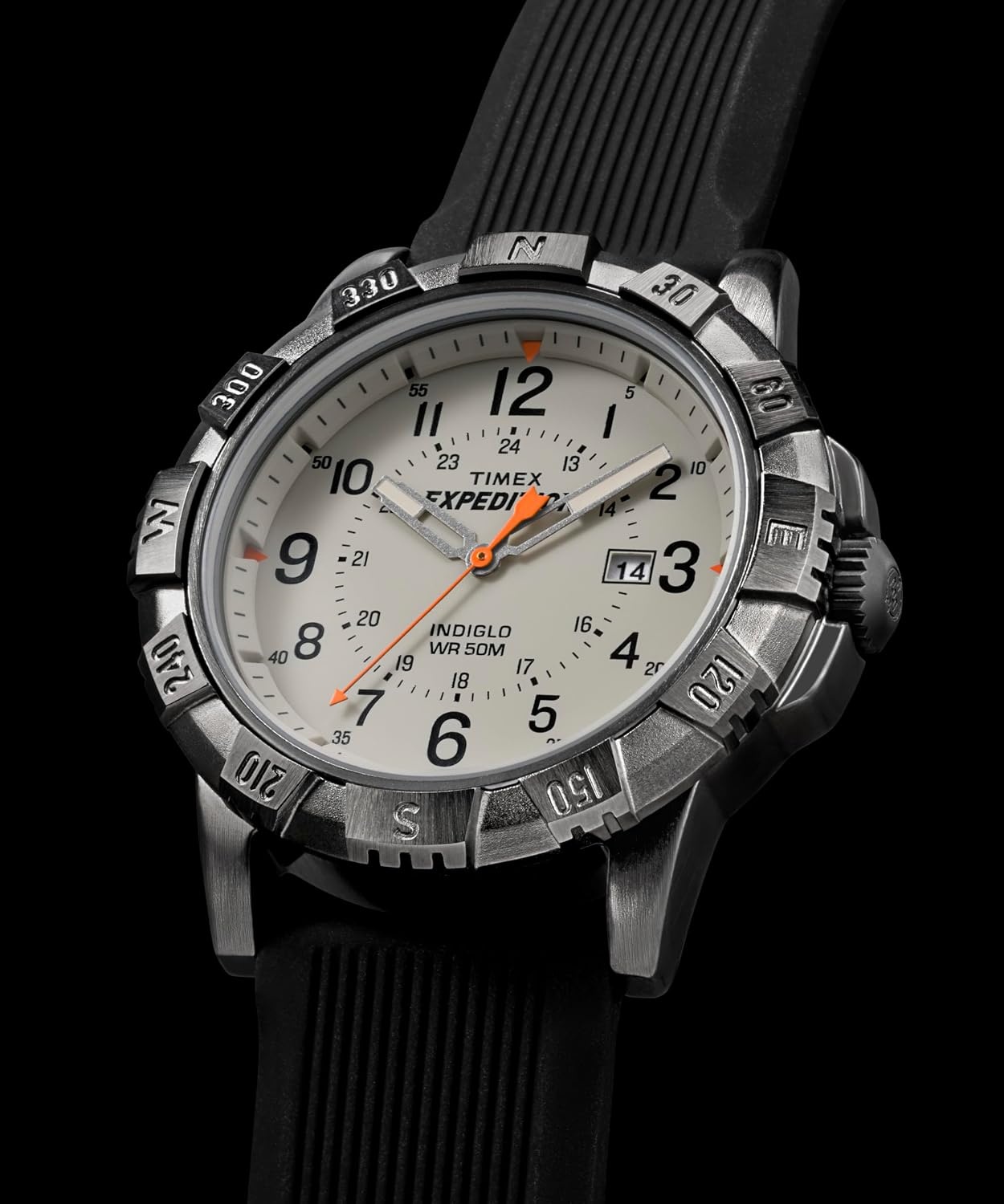 image:imageTimex Mens Expedition Ridge 45mm WatchBlackGunmetalTan