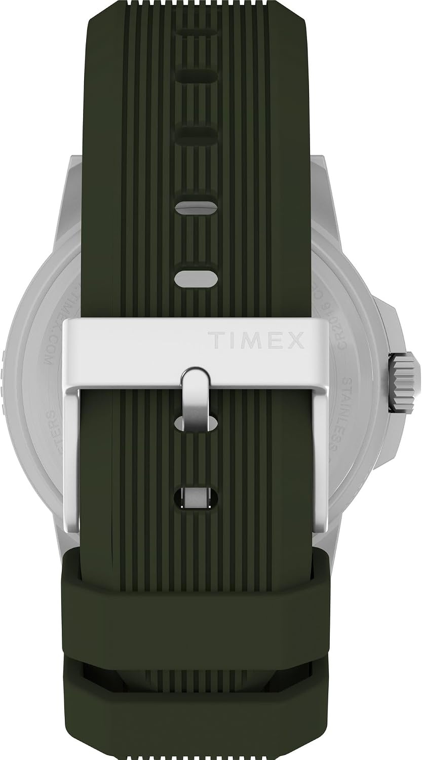 image:imageTimex Mens Expedition Ridge 45mm WatchGreenSilverToneGreen