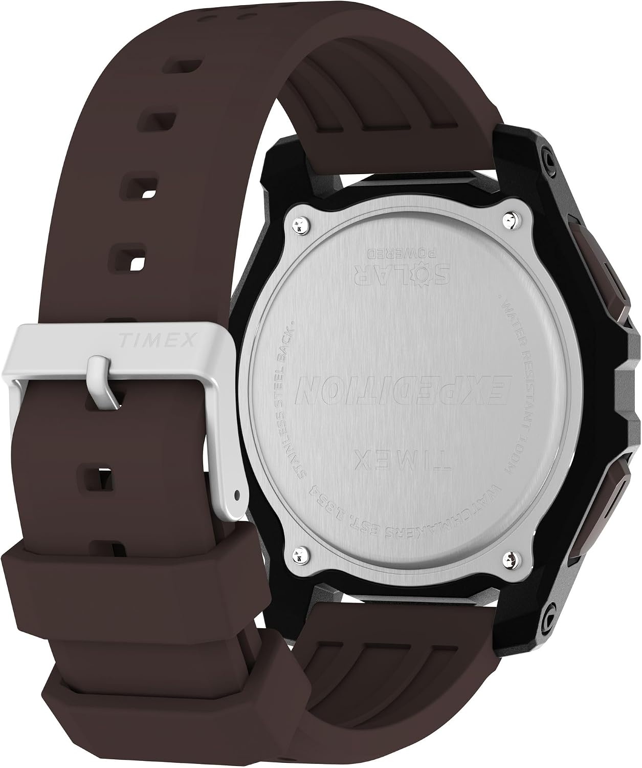 image:imageTimex Mens Expedition Ridge 49mm WatchBrownBlackDigital Neg Display