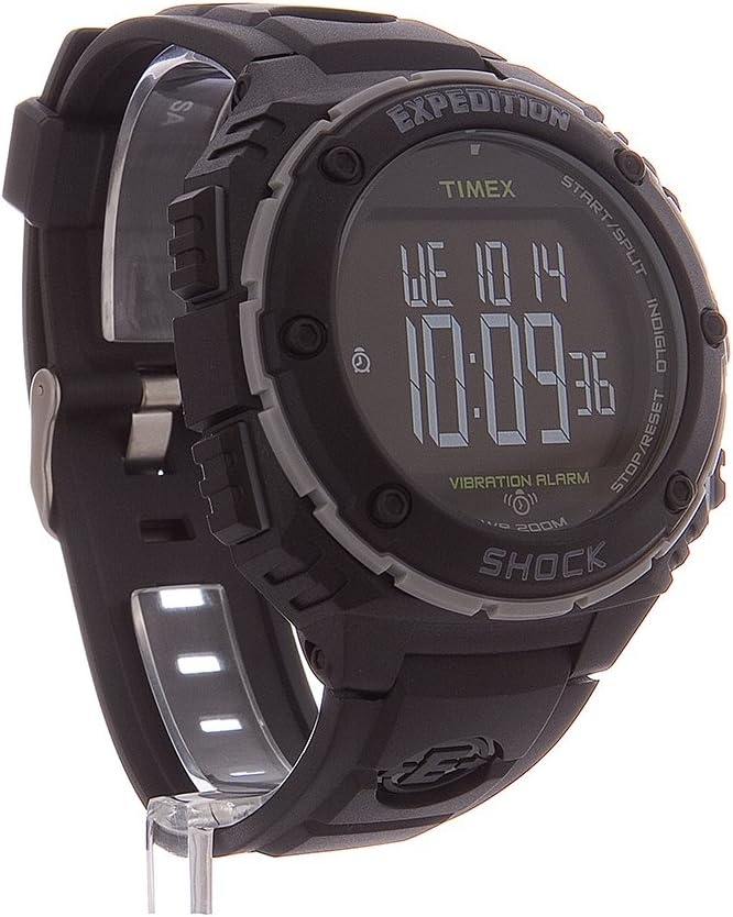 image:imageTimex Mens Expedition Shock XL Vibrating Alarm 50mm WatchBlackNegative