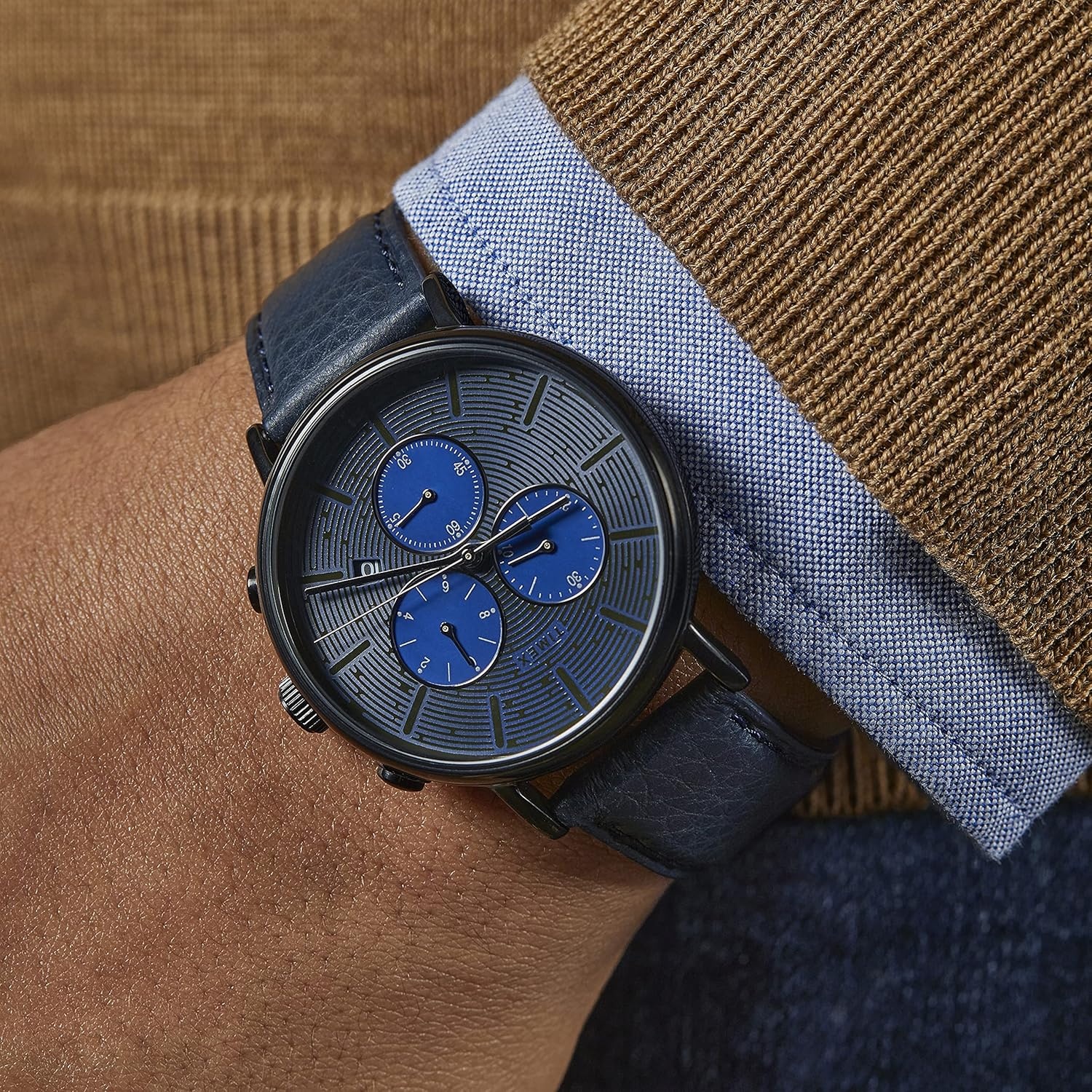 image:imageTimex Mens Fairfield 41mm WatchBlueBlueBlack