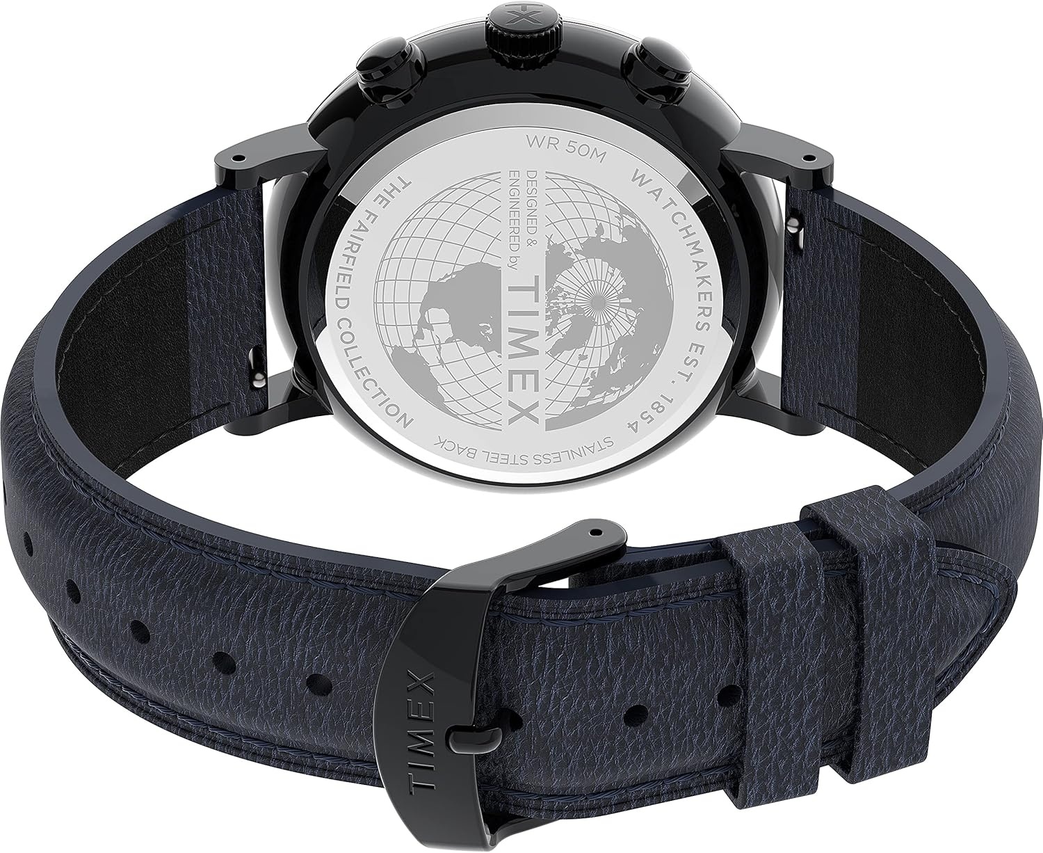 image:imageTimex Mens Fairfield 41mm WatchBlueBlueBlack