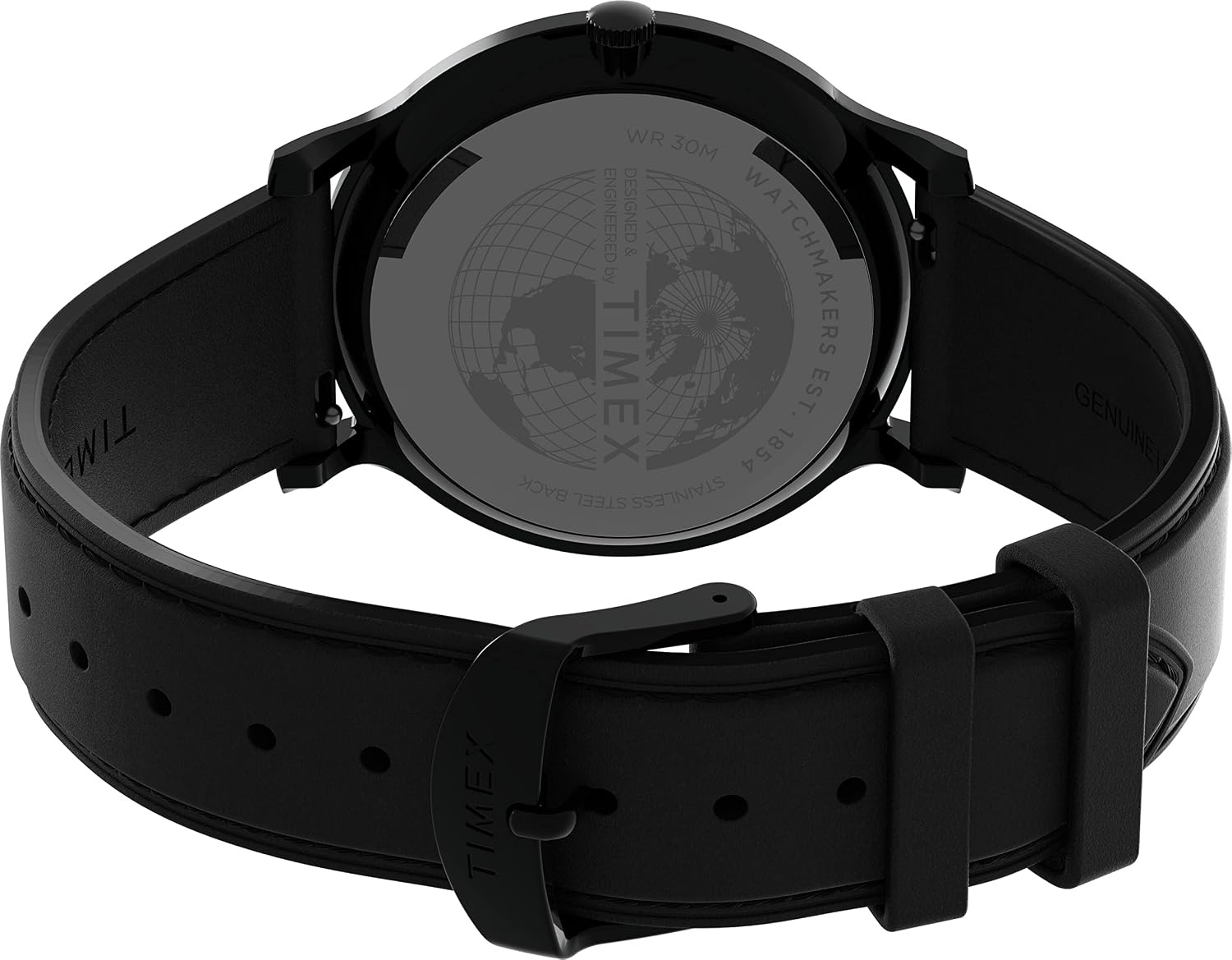 image:imageTimex Mens Gallary 40mm WatchBlackBlackBlack