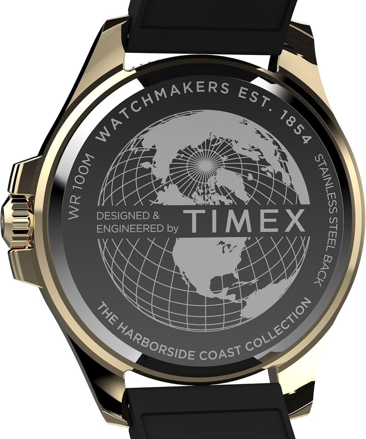 image:imageTimex Mens Harborside 42mm WatchBlackGoldToneGreen