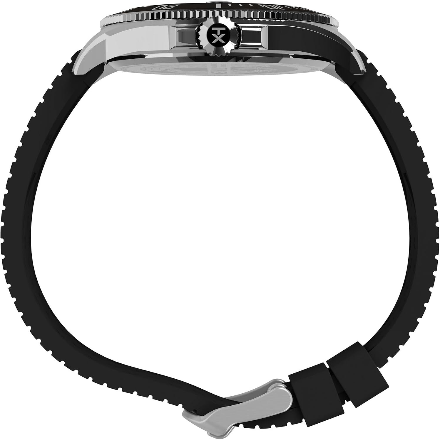 image:imageTimex Mens Harborside 42mm WatchBlackIP SteelBlack