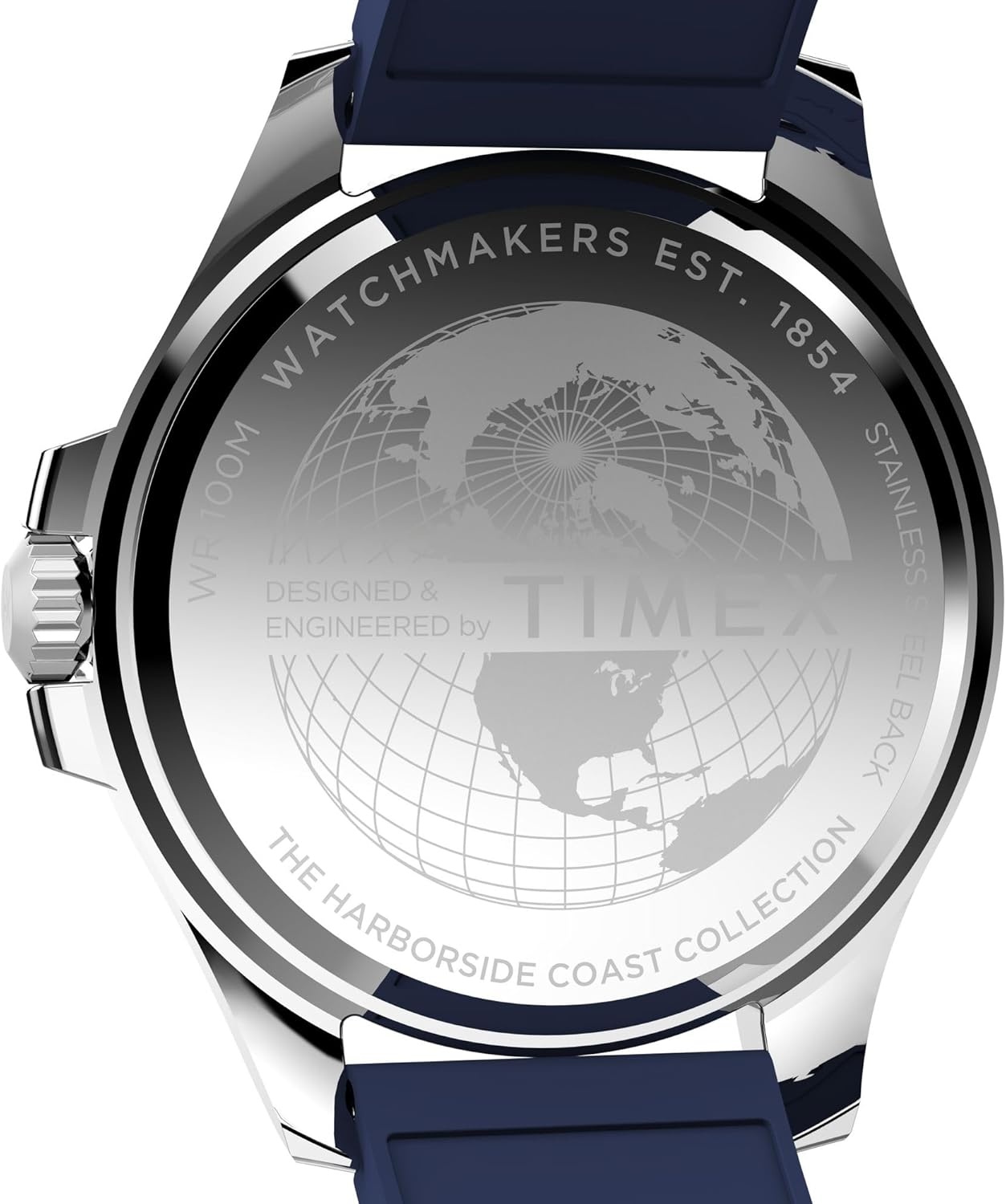 image:imageTimex Mens Harborside 42mm WatchBlackSilverToneBlue