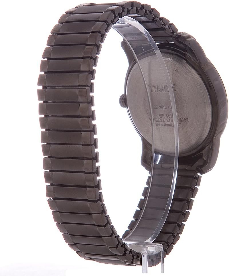 image:imageTimex Mens Highland Street Stainless Steel Expansion Band WatchGrayBlackGray
