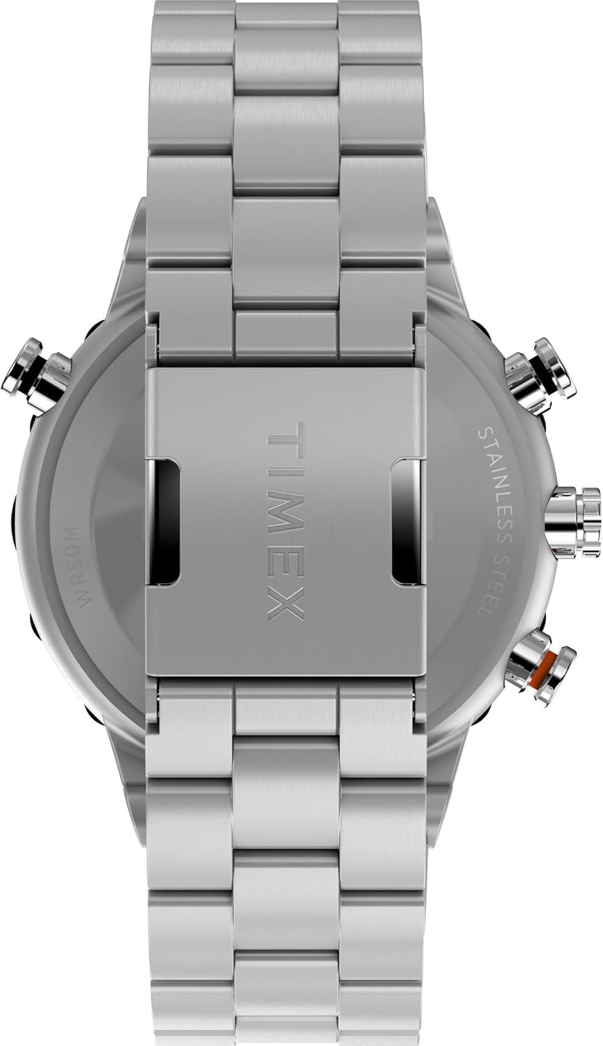 image:imageTimex Mens Intelligent Quartz Tide Temp Compass 45mm WatchStainless SteelStainless SteelBlue