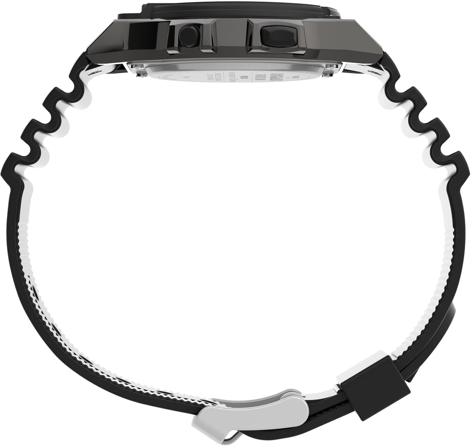 image:imageTimex Mens Ironman Classic 42mm Watch Black Strap Digital Dial Gray Case