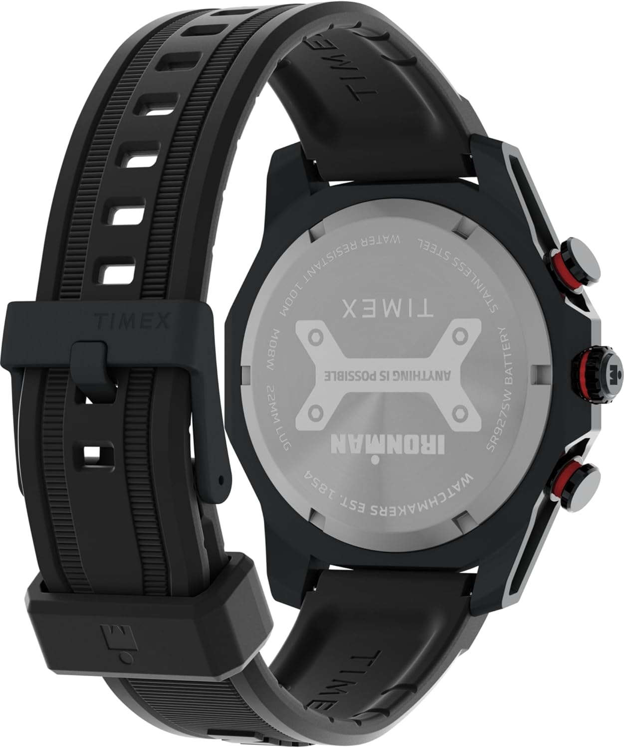 image:imageTimex Mens Ironman Triathlon Adrenaline 48mm WatchBlackBlackBlack