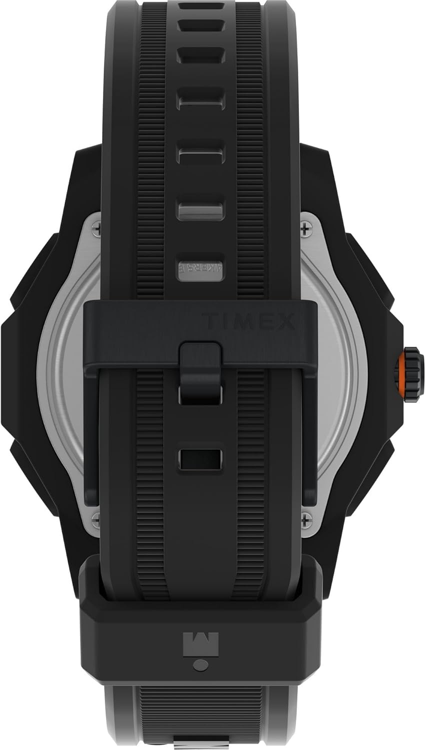 image:imageTimex Mens Ironman Triathlon Adrenaline Anadigi 46mm WatchBlackBlackDigital Neg Display