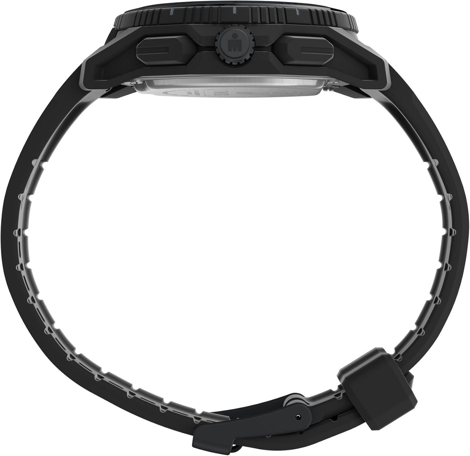 image:imageTimex Mens Ironman Triathlon Adrenaline Anadigi 46mm WatchBlackBlackDigital Neg Display