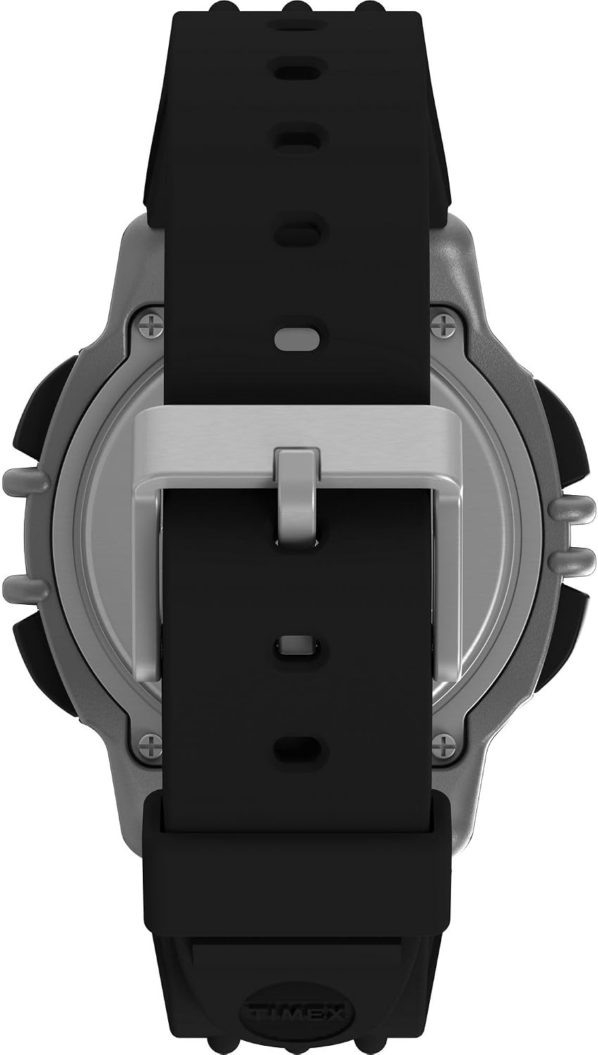 image:imageTimex Mens Ironman Triathlon Flix 100 Lap 42mm WatchBlackBlackDigital