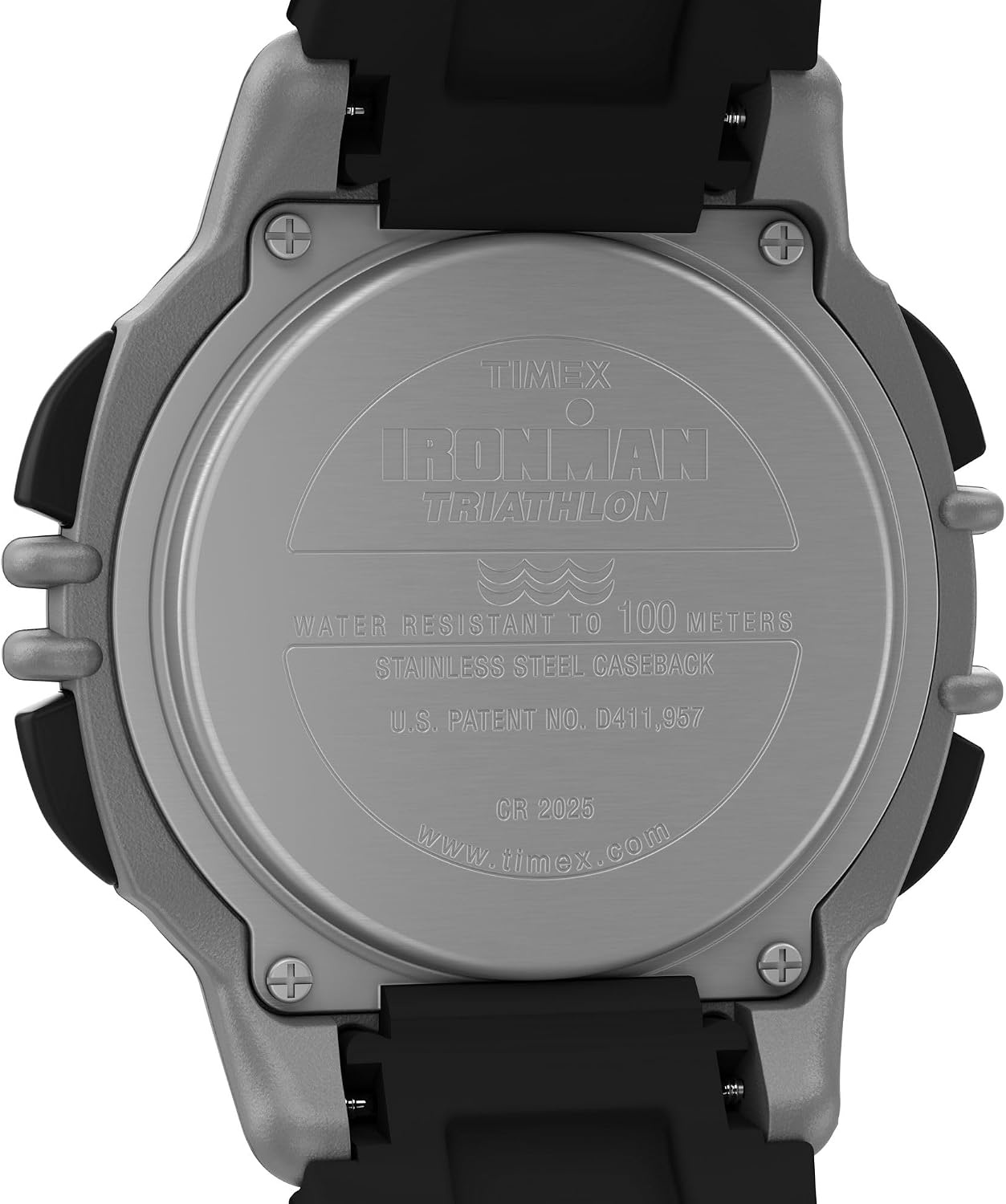 image:imageTimex Mens Ironman Triathlon Flix 100 Lap 42mm WatchBlackBlackDigital