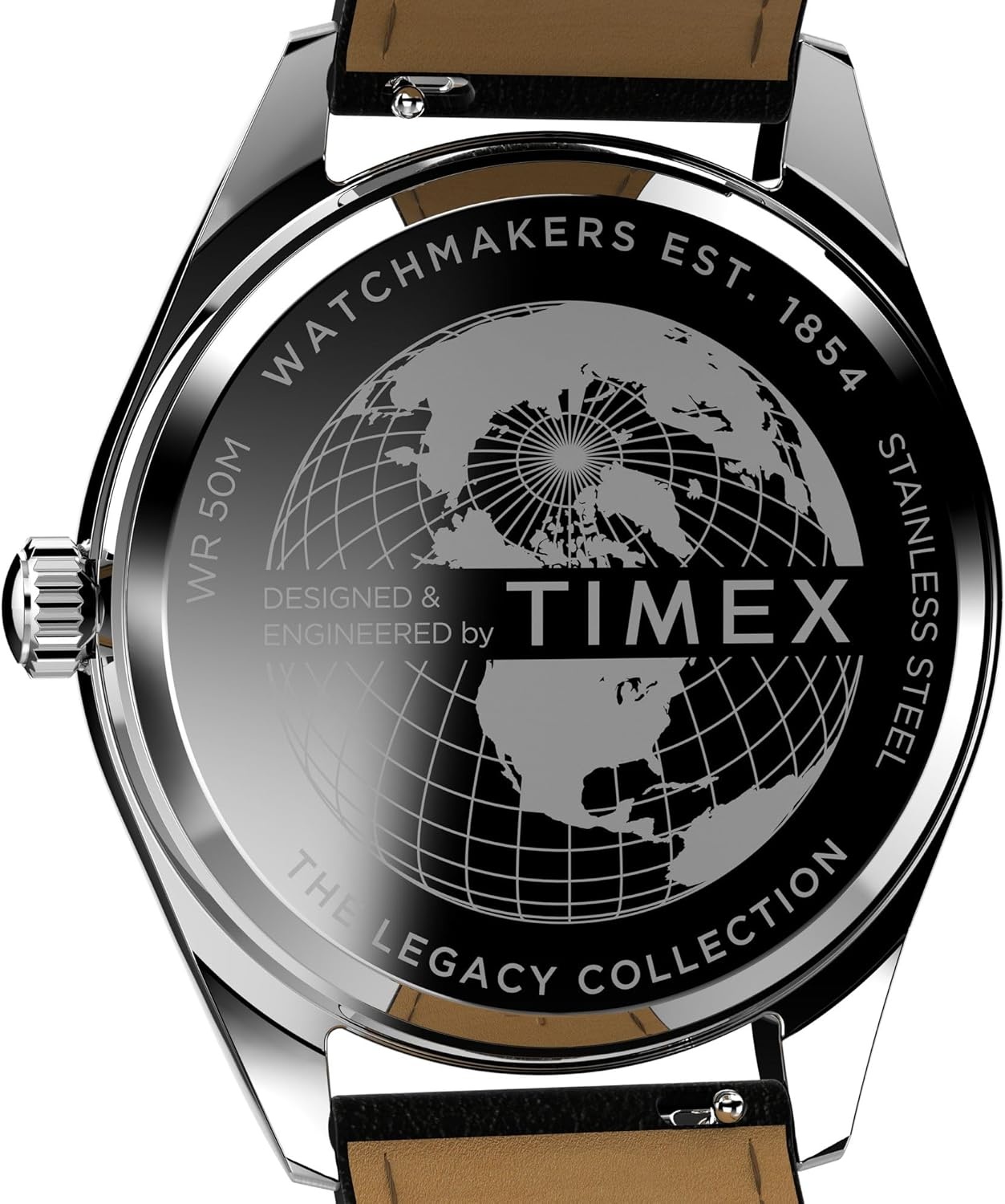 image:imageTimex Mens Legacy 41mm Watch Stainless Steel Bracelet Dial Stainless Steel CaseBlackStainless SteelGreen