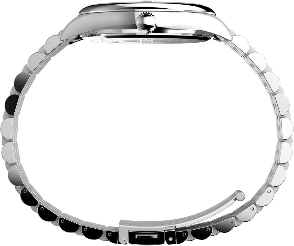 image:imageTimex Mens Legacy 41mm Watch Stainless Steel Bracelet Dial Stainless Steel CaseSilverToneGreen
