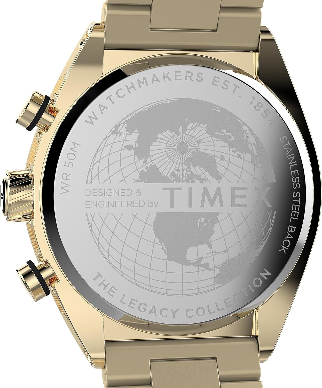 image:imageTimex Mens Legacy 42mm WatchGoldToneBlackGoldTone