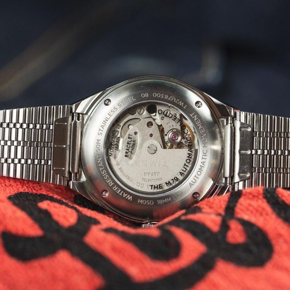 image:imageTimex Mens M79 Automatic 40mm WatchStainless SteelBlackStainless Steel