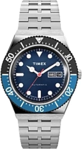 image:imageTimex Mens M79 Automatic 40mm WatchStainless SteelBlueStainless Steel