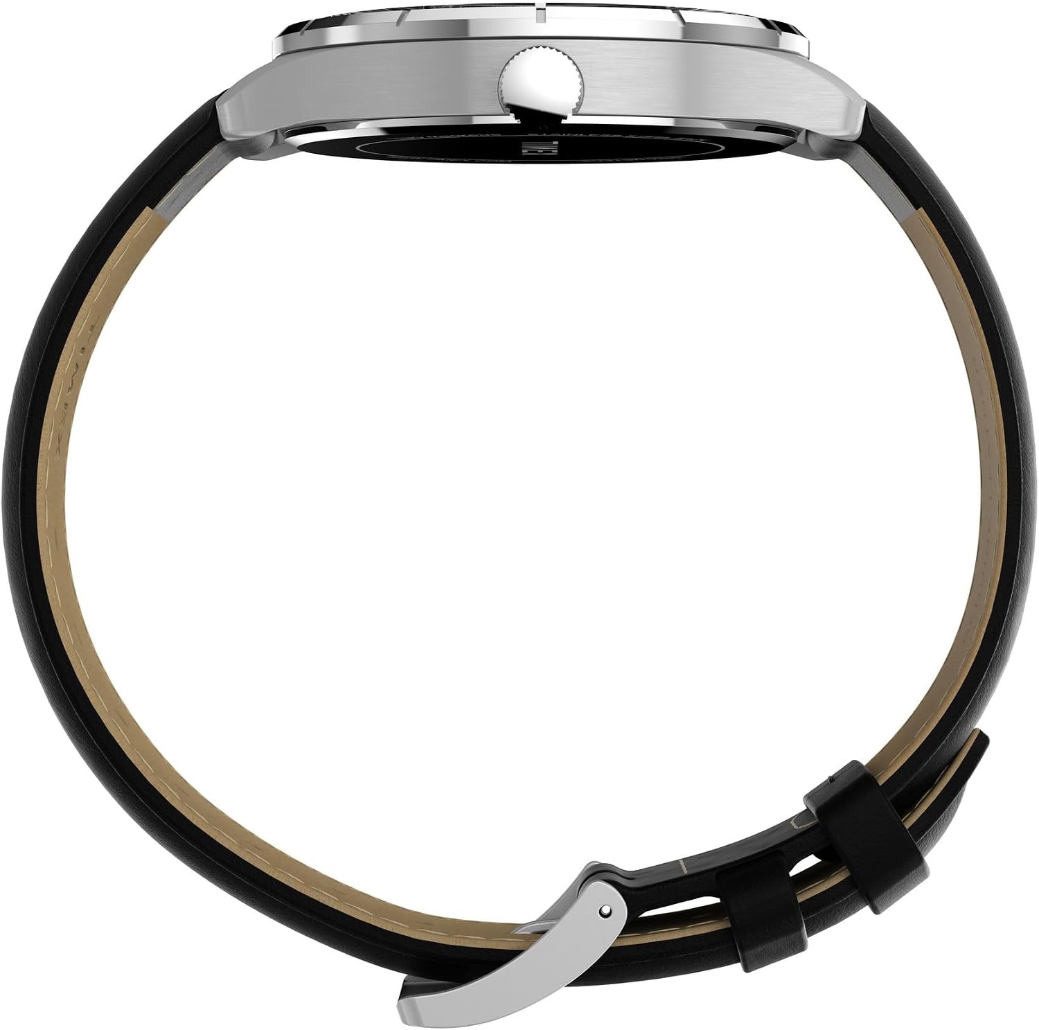 image:imageTimex Mens Main Street 42mm WatchBlackBlackSilver