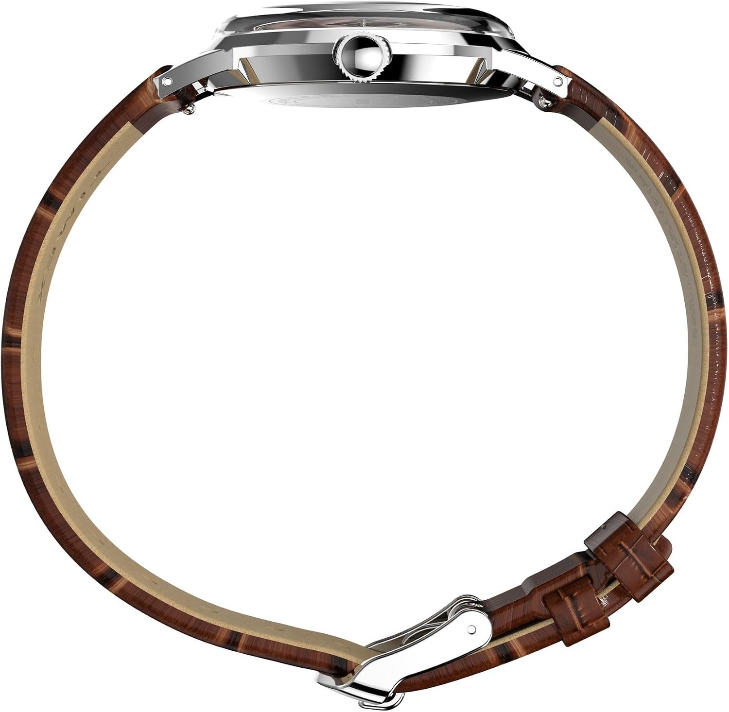image:imageTimex Mens Marlin 34mm Watch Brown Strap Brown Dial Stainless Steel Case