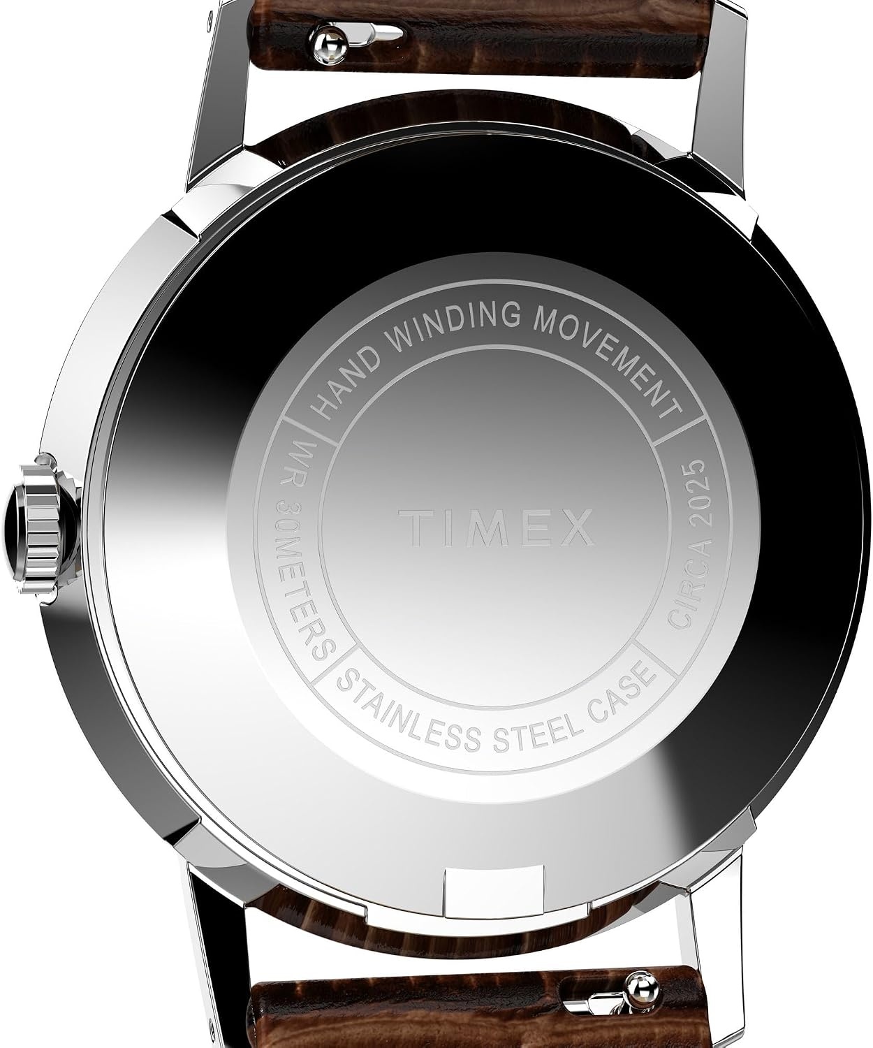 image:imageTimex Mens Marlin 34mm Watch Brown Strap Brown Dial Stainless Steel Case