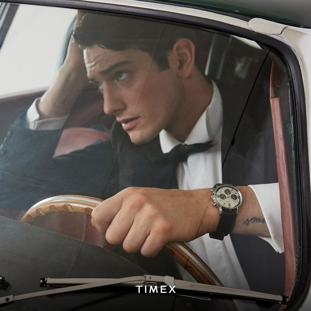 image:imageTimex Mens Marlin 40mm WatchBlackSilverToneStainless Steel