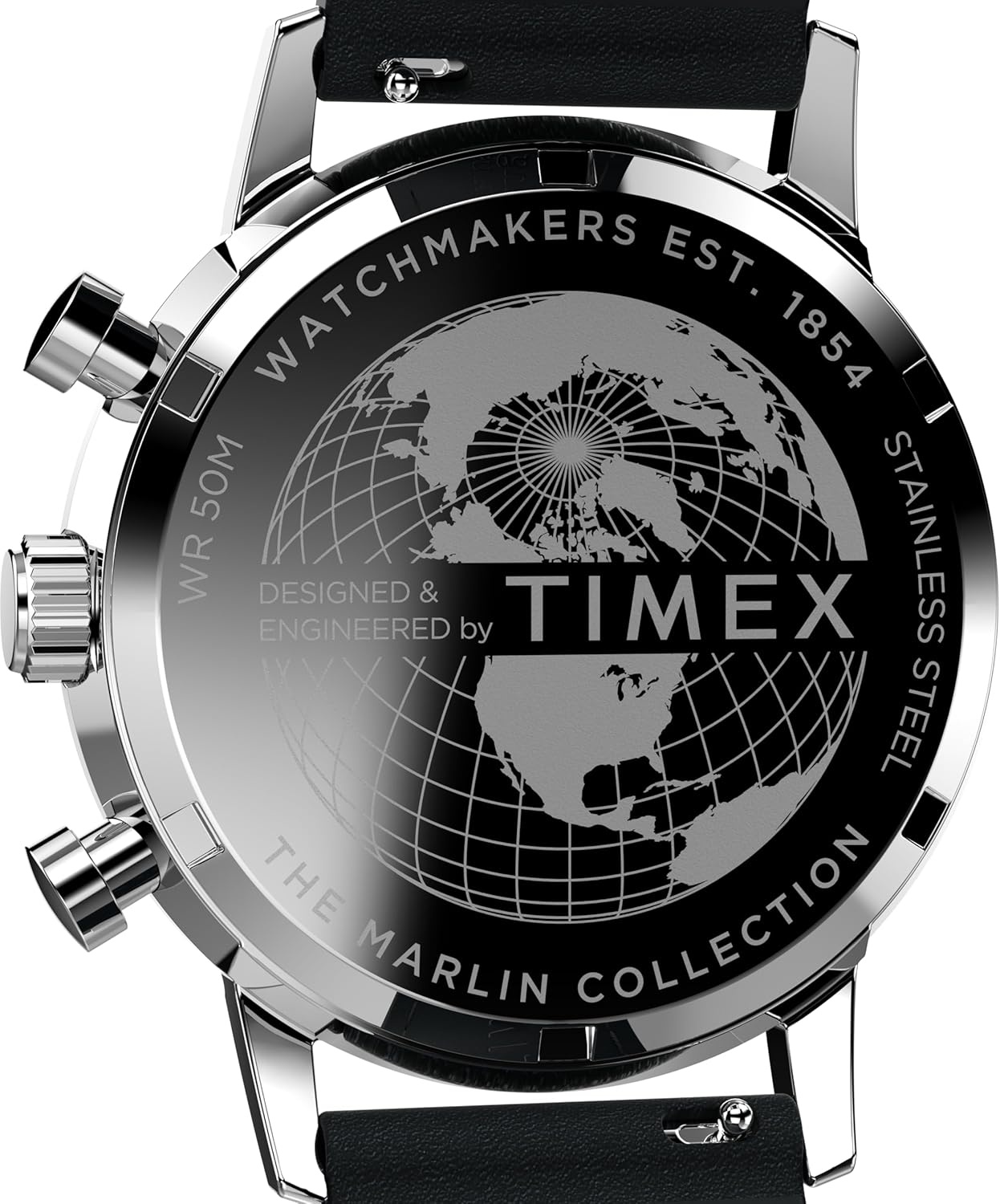 image:imageTimex Mens Marlin 40mm WatchBlackSilverToneStainless Steel
