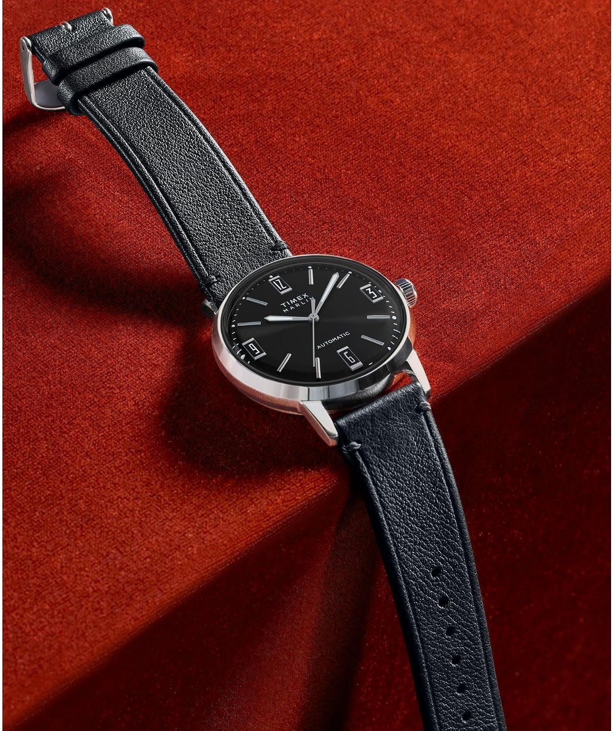image:imageTimex Mens Marlin 40mm WatchBlackStainless SteelBlack