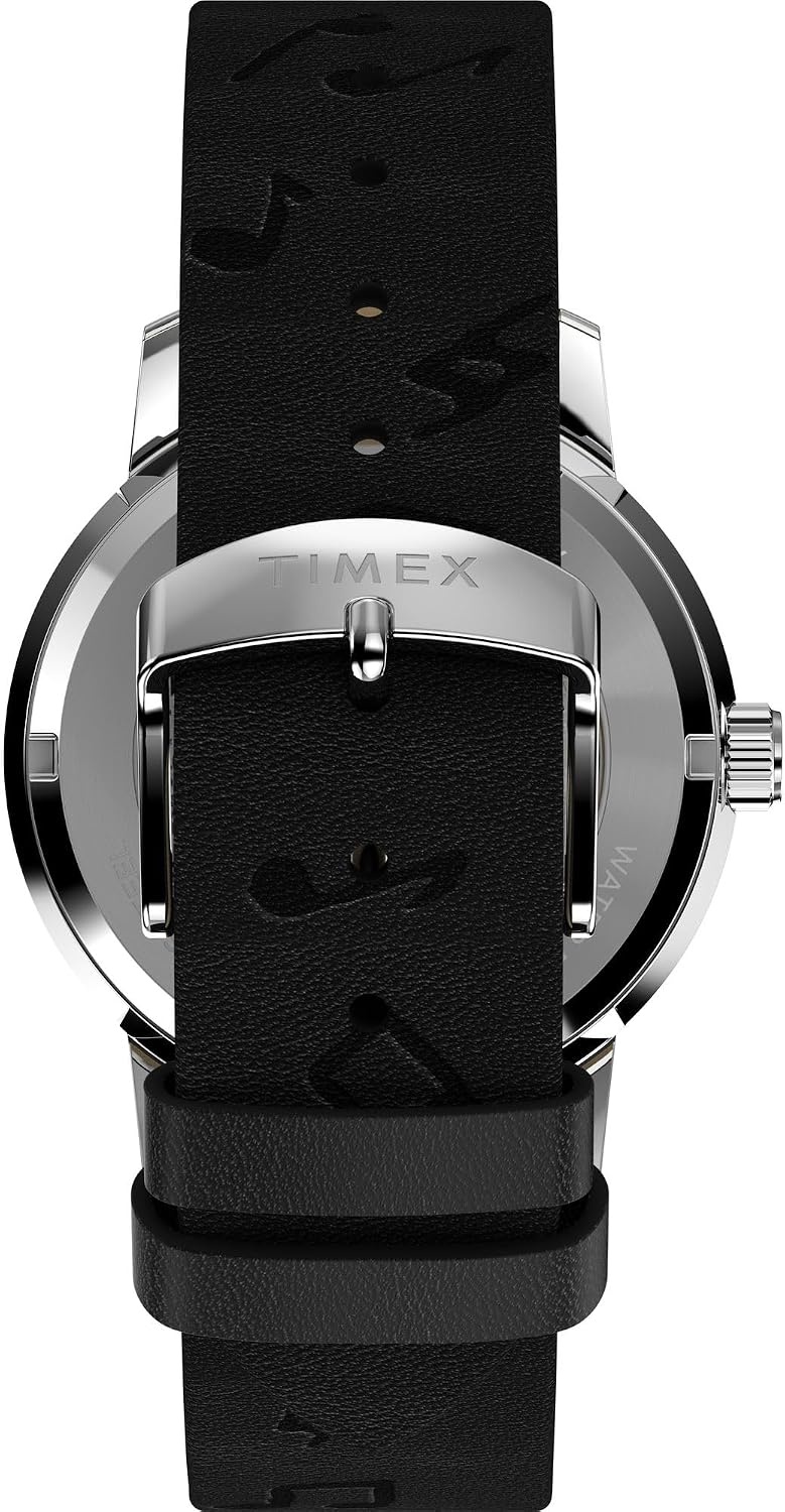 image:imageTimex Mens Marlin 40mm WatchBlackStainless SteelSilverTone