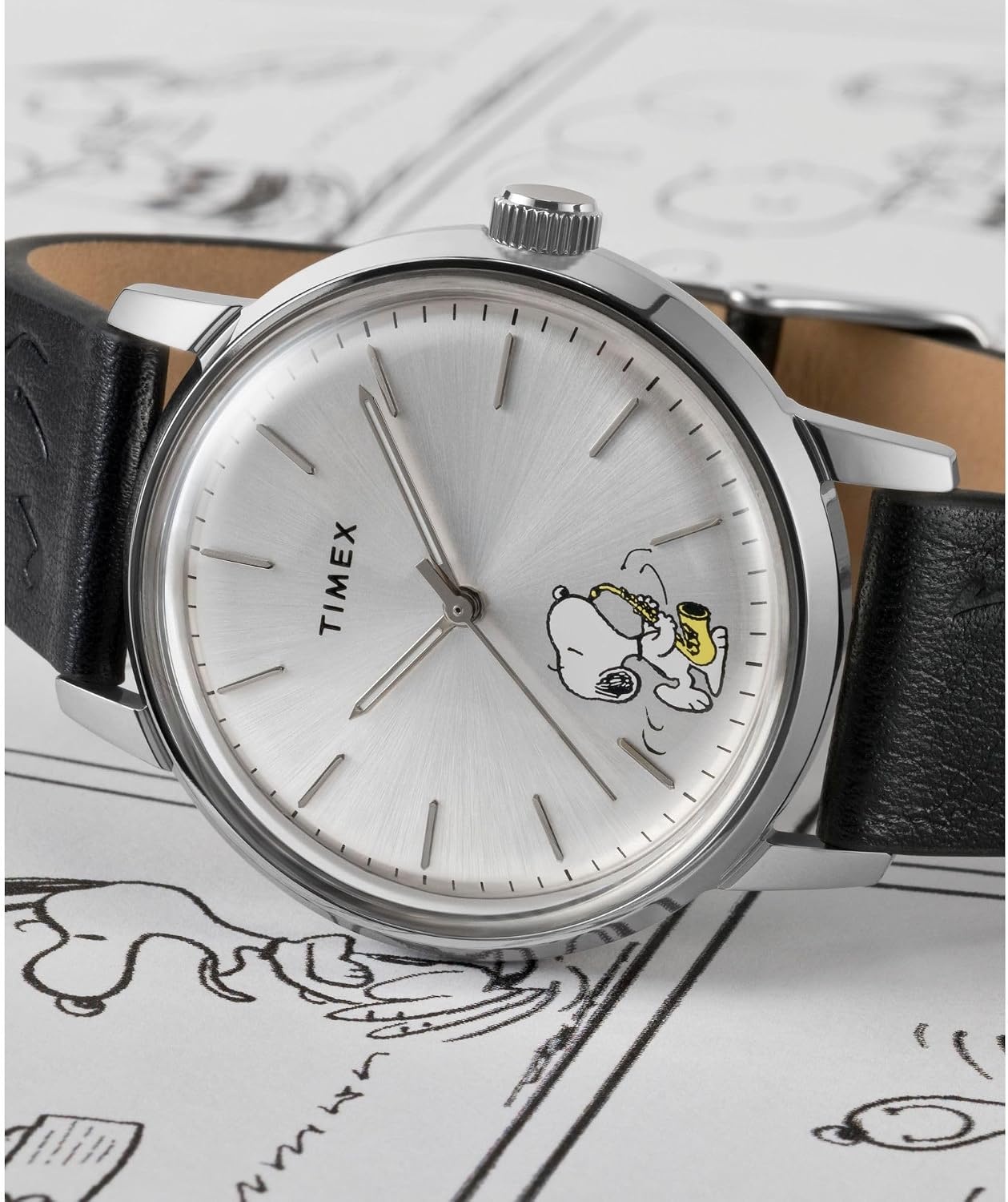 image:imageTimex Mens Marlin 40mm WatchBlackStainless SteelSilverTone