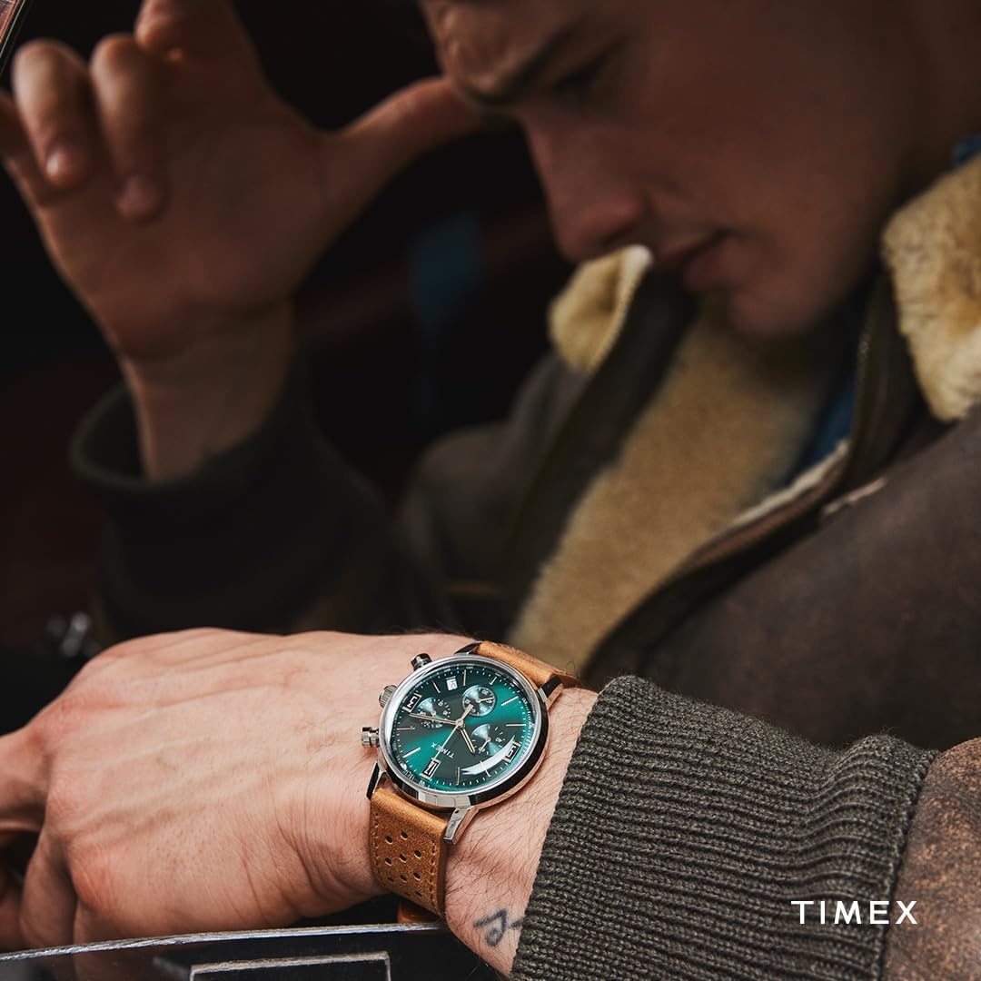 image:imageTimex Mens Marlin 40mm WatchBrownBlueStainless Steel