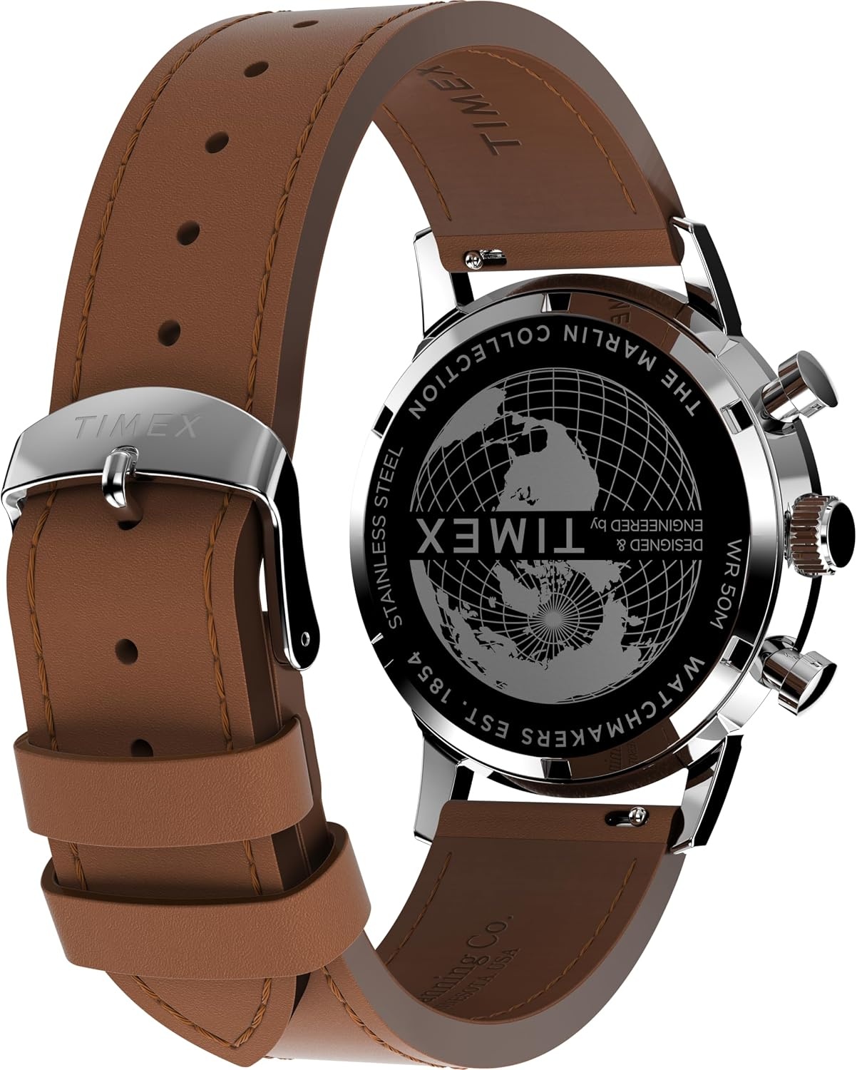 image:imageTimex Mens Marlin 40mm WatchBrownBlueStainless Steel