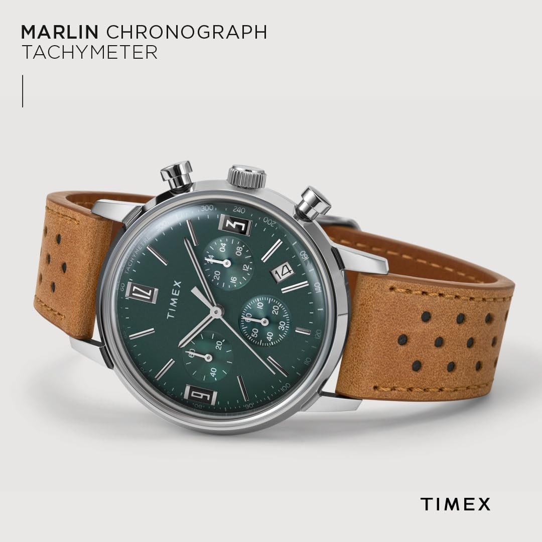 image:imageTimex Mens Marlin 40mm WatchBrownBlueStainless Steel