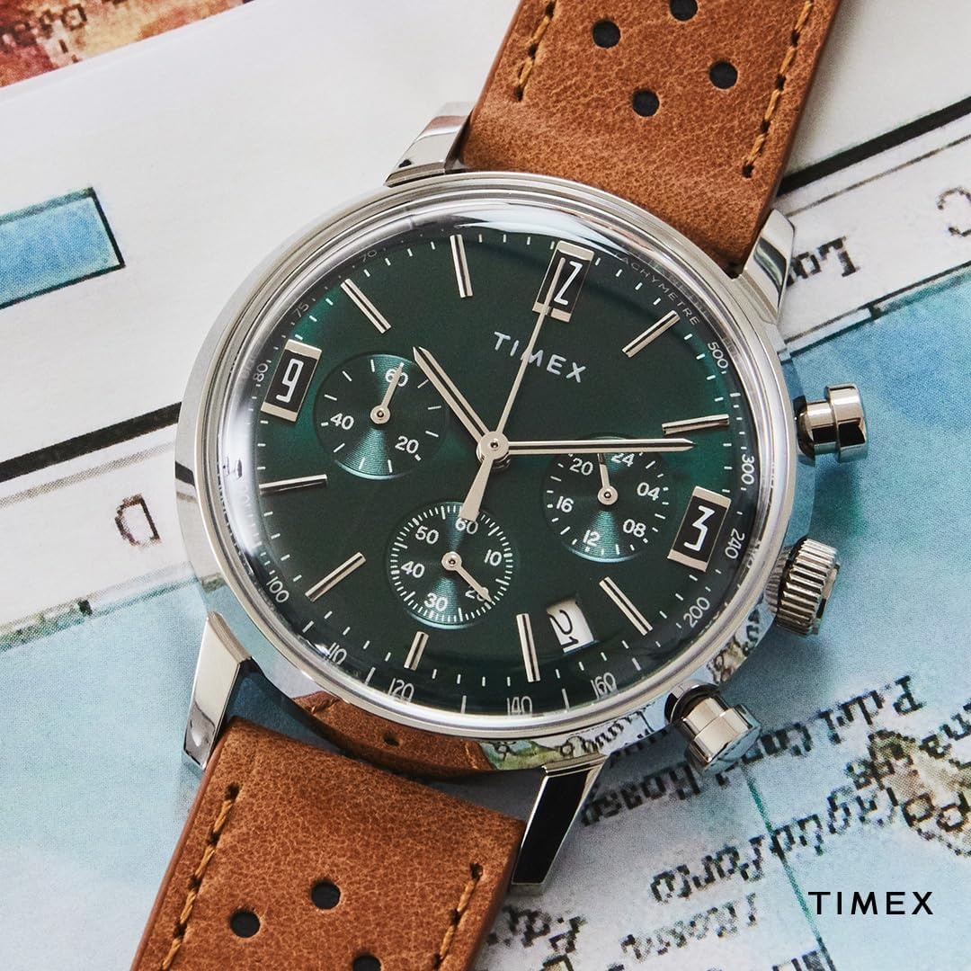 image:imageTimex Mens Marlin 40mm WatchBrownBlueStainless Steel