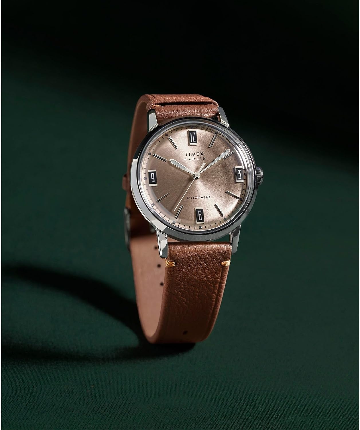 image:imageTimex Mens Marlin 40mm WatchBrownStainless SteelNatural