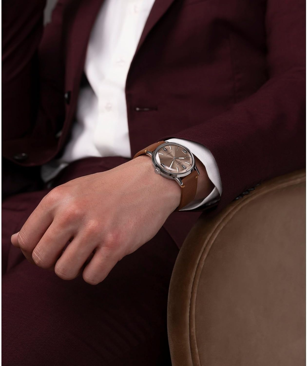 image:imageTimex Mens Marlin 40mm WatchBrownStainless SteelNatural