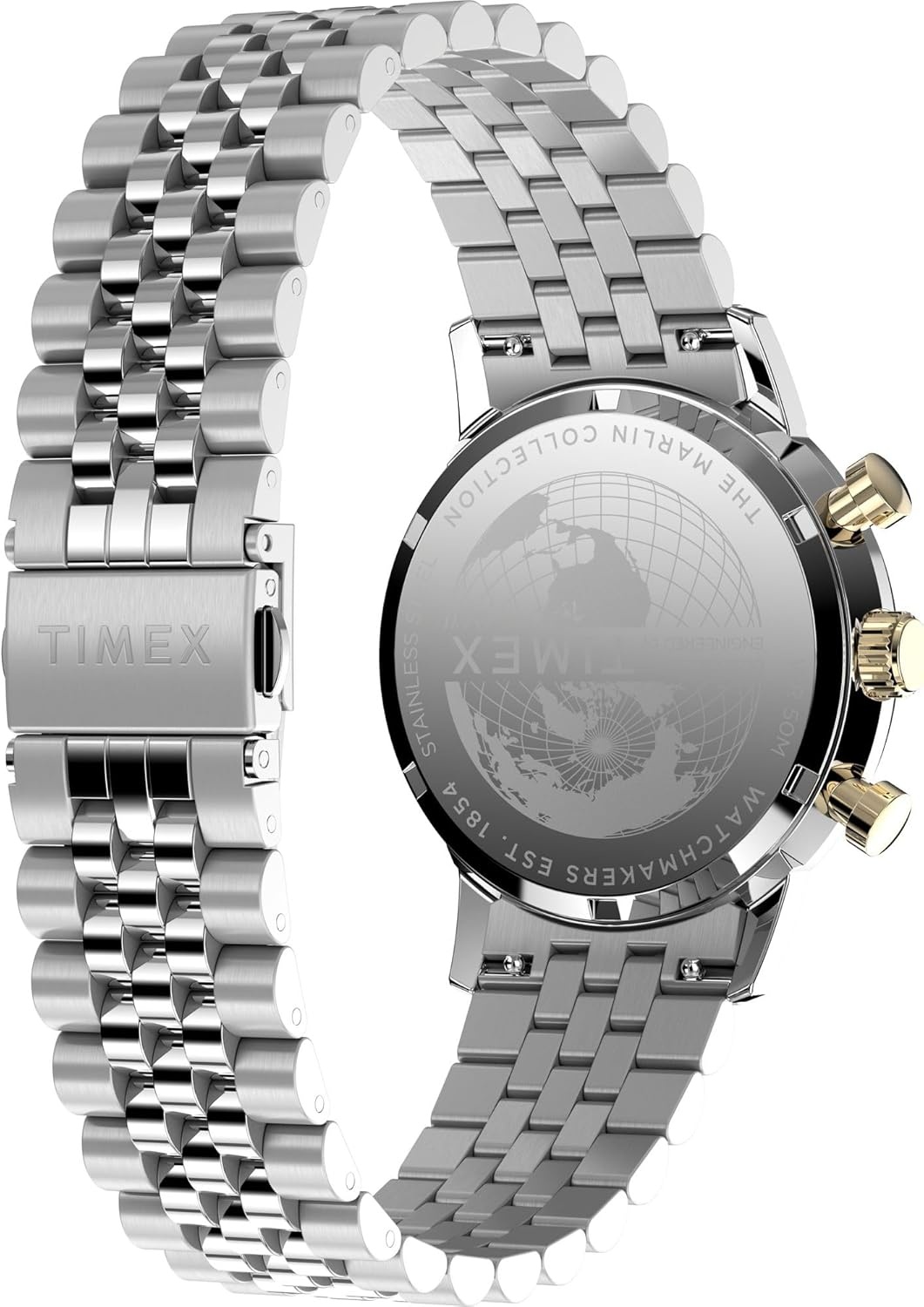 image:imageTimex Mens Marlin 40mm WatchStainless SteelTwoToneChampagne