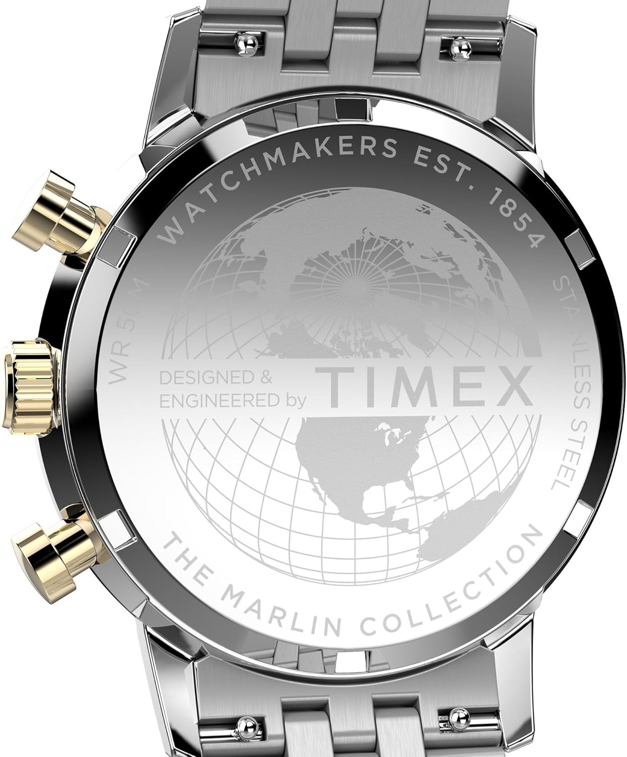 image:imageTimex Mens Marlin 40mm WatchStainless SteelTwoToneChampagne