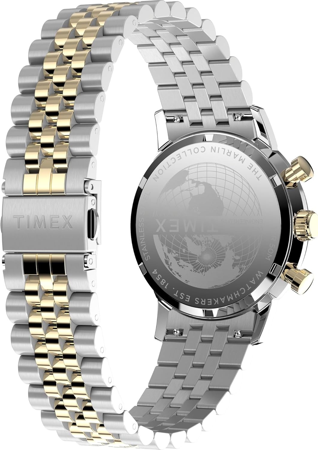 image:imageTimex Mens Marlin 40mm WatchTwoToneTwoToneBlue