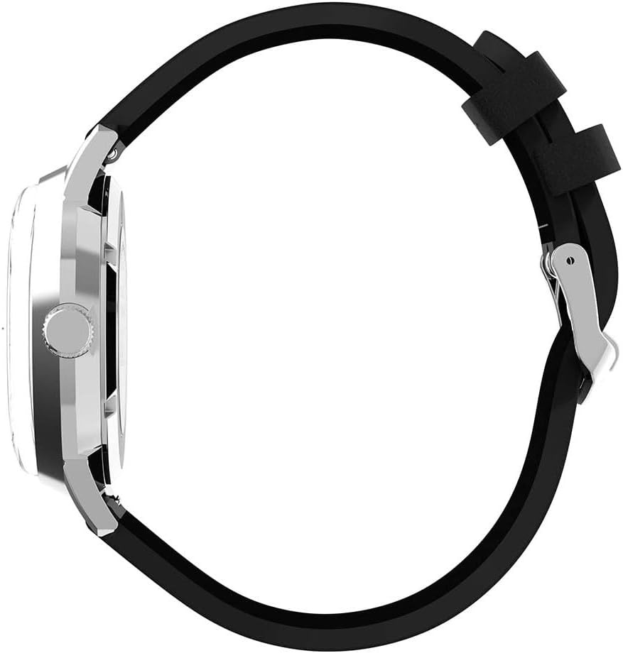 image:imageTimex Mens Marlin Automatic Peanuts Sketch 40mm Watch Black Strap SilverTone Dial Stainless Steel Case