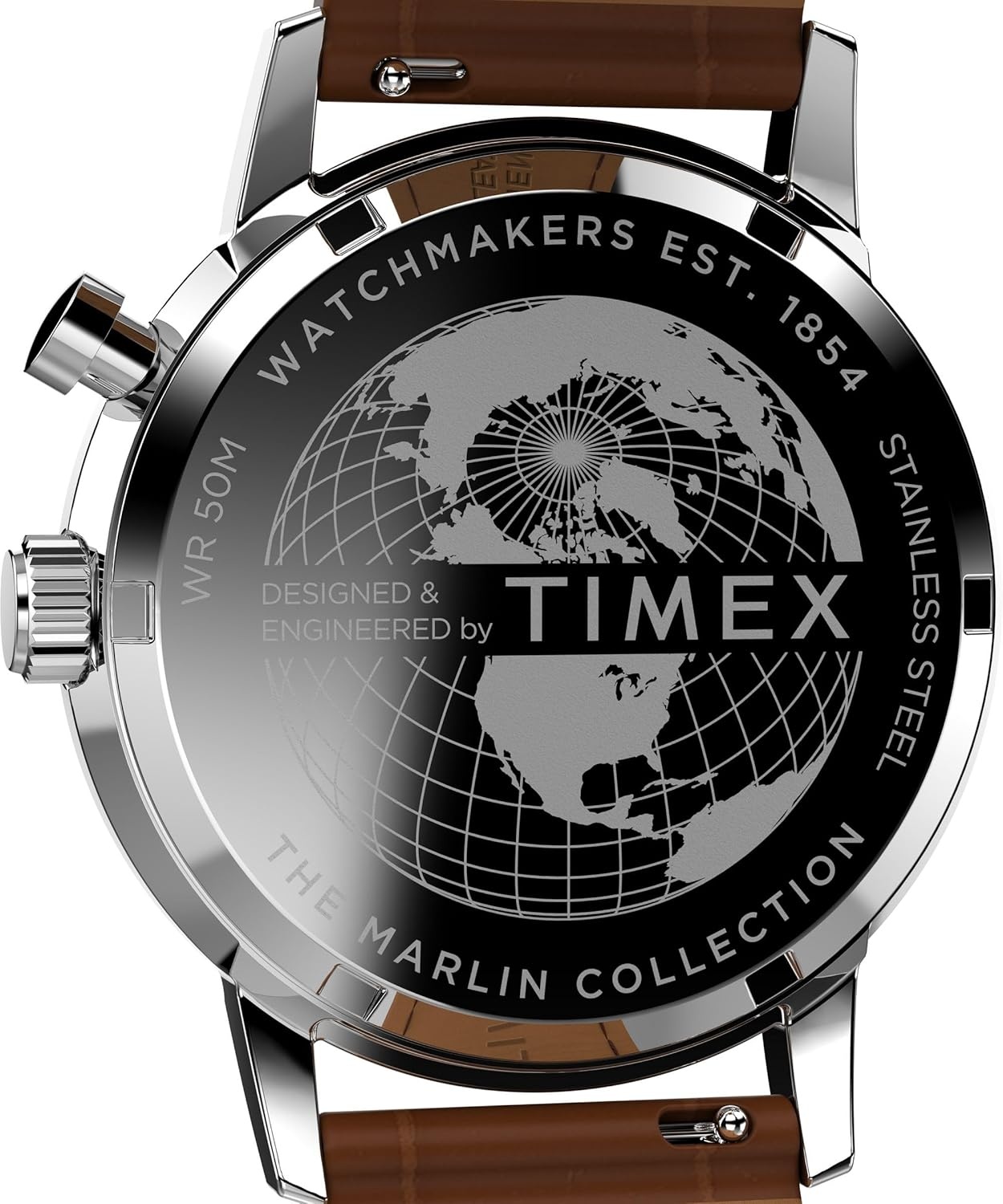 image:imageTimex Mens Marlin Jet 40mm Watch Brown Two Piece Quick Release Brown Dial Stainless Steel CaseBrownStainless SteelGreen