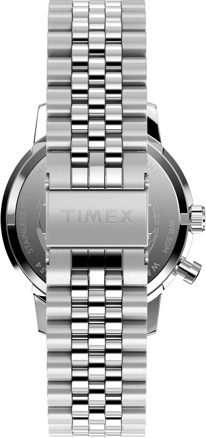 image:imageTimex Mens Marlin Jet 40mm Watch Brown Two Piece Quick Release Brown Dial Stainless Steel CaseStainless SteelStainless SteelBlue