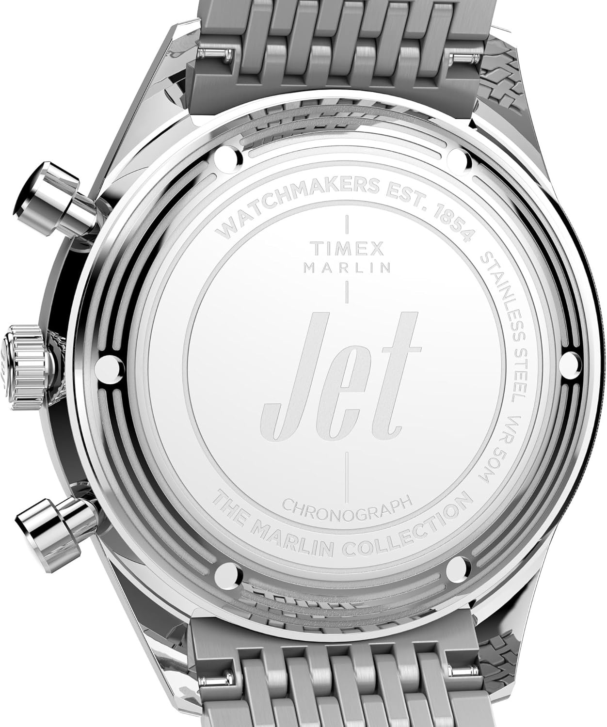 image:imageTimex Mens Marlin Jet 40mm Watch Brown Two Piece Quick Release Brown Dial Stainless Steel CaseStainless SteelStainless SteelSilverTone