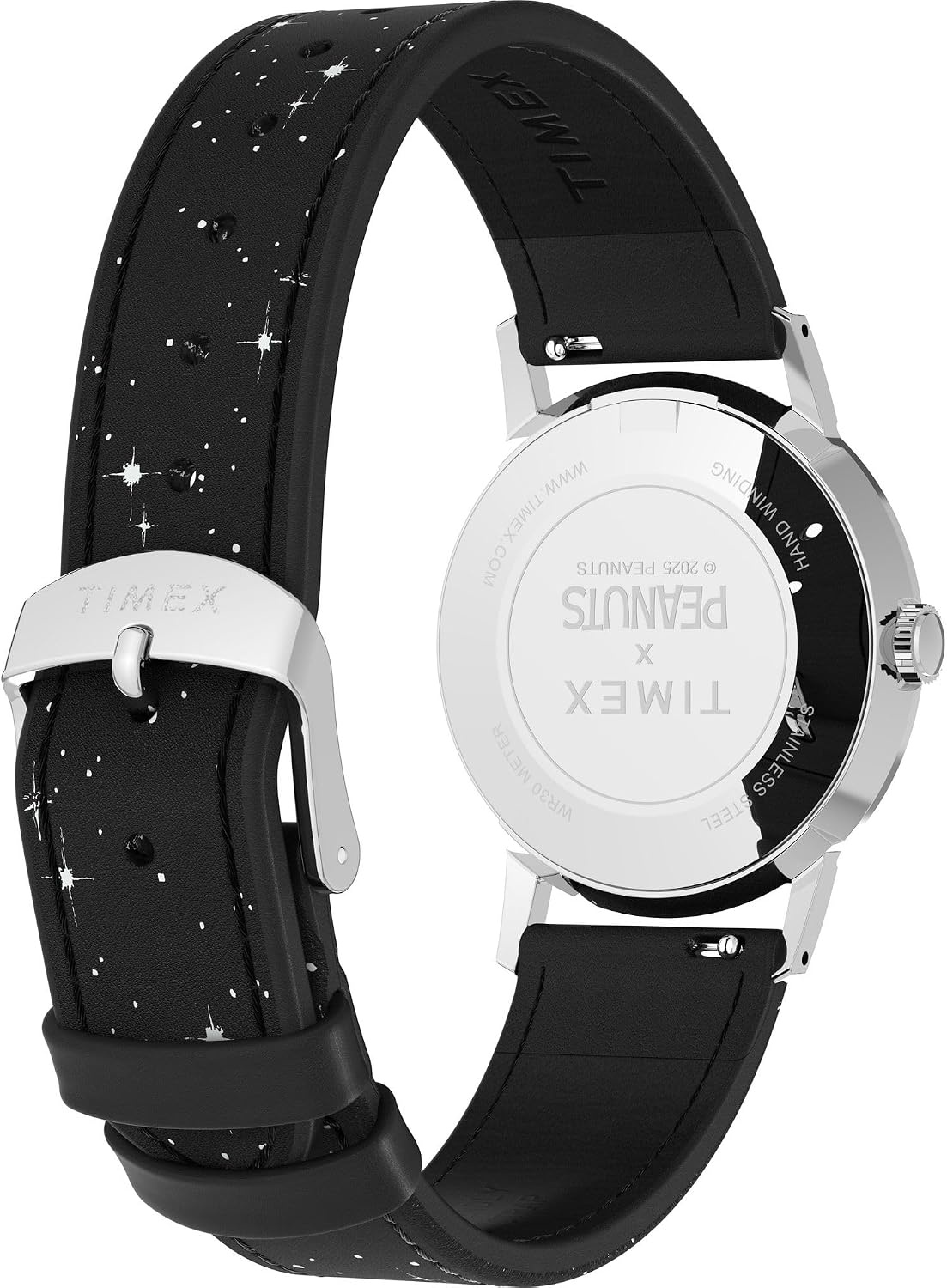 image:imageTimex Mens Peanuts Marlin 34mm WatchBlackStainless SteelBlack