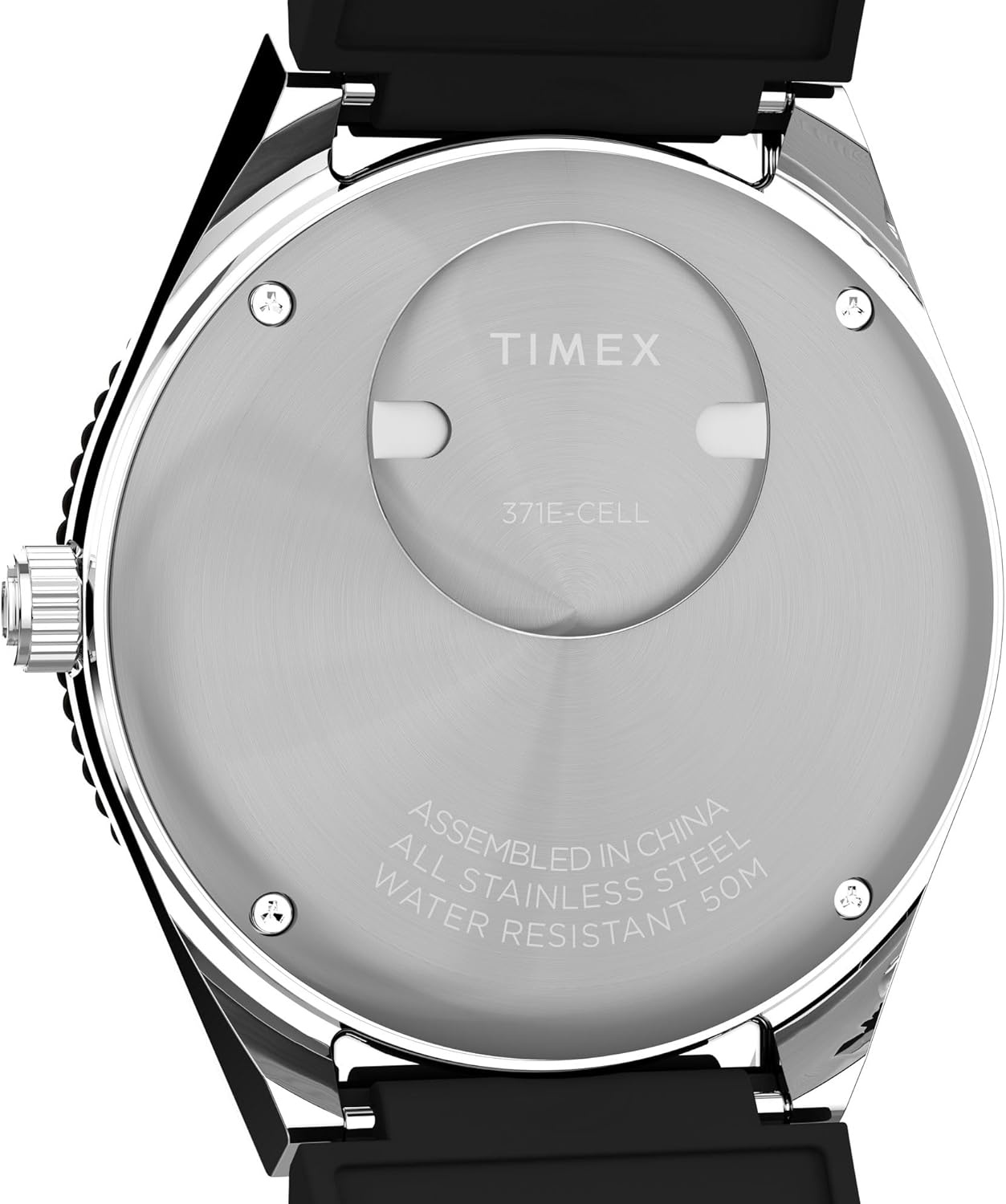 image:imageTimex Mens Q 38mm WatchBlackStainless SteelBlack