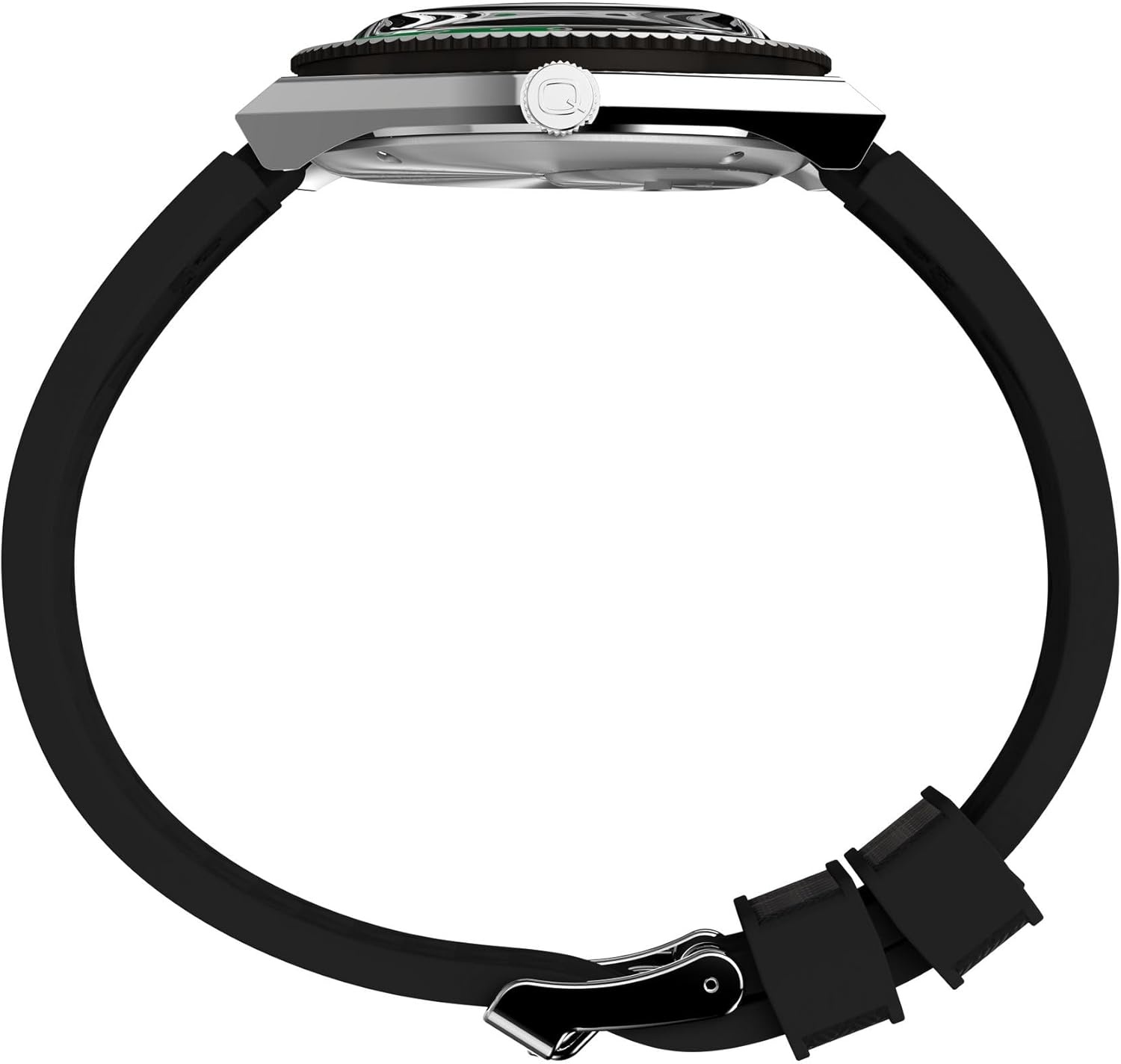 image:imageTimex Mens Q 38mm WatchBlackStainless SteelBlack